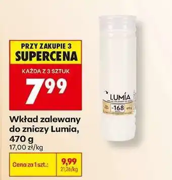 Biedronka Wkład zalewany do zniczy Lumia, 470 g oferta