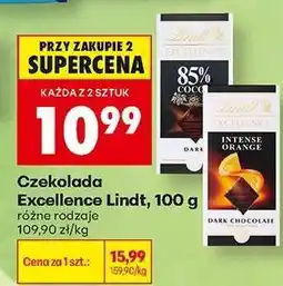 Biedronka Czekolada Excellence Lindt , 100 g oferta