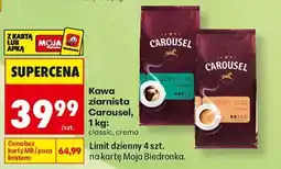 Biedronka Kawa ziarnista Carousel , 1 kg oferta