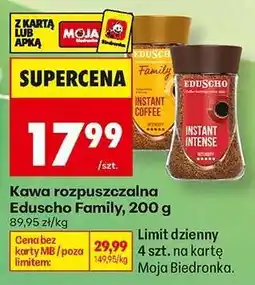 Biedronka Kawa rozpuszczalna Eduscho Family, 200 g oferta