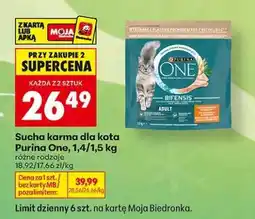 Biedronka Sucha karma dla kota Purina One, 1,4/1,5 kg oferta