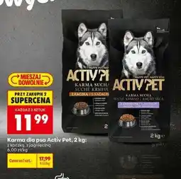 Biedronka Karma dla psa Activ Pet, 2 kg oferta