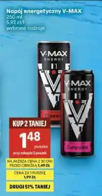 Delikatesy Centrum Napój energetyczny V-MAX oferta