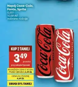 Delikatesy Centrum Napój Coca-Cola, Fanta, Sprite oferta