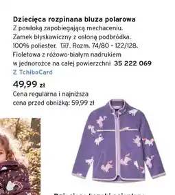 Tchibo Dziecięca rozpinana bluza polarowa oferta