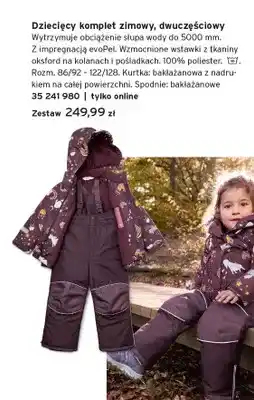 Tchibo Dziecięcy komplet zimowy dwuczęściowy oferta