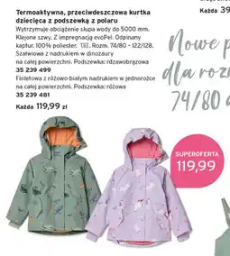 Tchibo Termoaktywna przeciwdeszczowa kurtka dziecięca z podszewką z polaru oferta