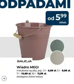 Mrówka Wiadro Megi metalowa rączka 10 l Galicja oferta
