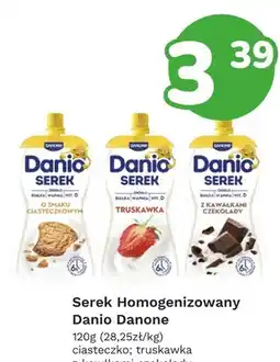 Limonka Serek homogenizowany truskawkowy Danio oferta
