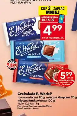 Lewiatan Czekolada E.Wedel mocno mleczna oferta
