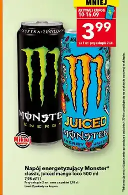 Lewiatan Napój energetyzujący Monster classic oferta