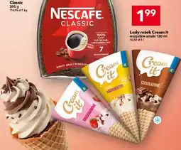 Lewiatan Lody rożek Cream it truskawkowe oferta