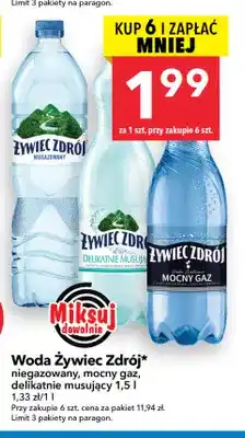 Lewiatan Woda gazowana Żywiec Zdrój mocny gaz oferta
