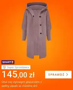 Allegro Płaszcz z wełny alpaki oferta