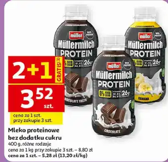 Mleko proteinowe bez dodatku cukru Müllermilch Protein