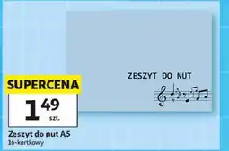 Auchan Zeszyt do nut A5 oferta