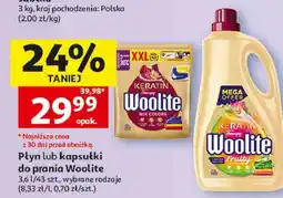 Auchan Płyn lub kapsułki do prania Woolite oferta