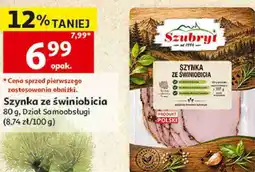 Auchan Szynka ze świniobicia Szubryt oferta