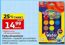 Auchan Farby akwarelowe Colorino kids 18 kolorów oferta