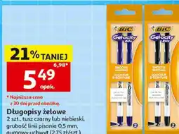 Auchan Długopisy żelowe Bic Gelocity oferta