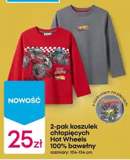 Pepco Koszulki chłopięce Hot Wheels oferta