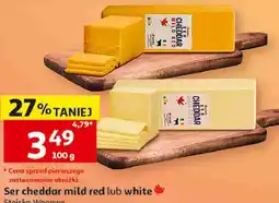 Auchan Ser cheddar mild red lub white oferta