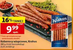 Auchan Kabanosy wieprzowe, Krakus oferta