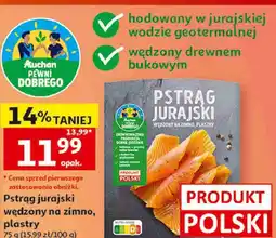 Auchan Pstrąg jurajski wędzony na zimno, plastry Auchan Pewni Dobrego oferta
