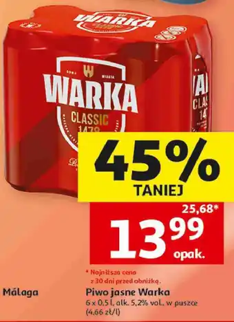 Piwo jasne Warka