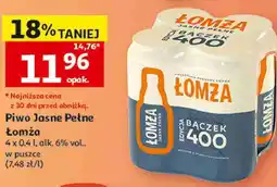 Auchan Piwo Jasne Pełne Łomża oferta