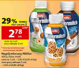Auchan Napój mleczny Müller Müllermilch oferta
