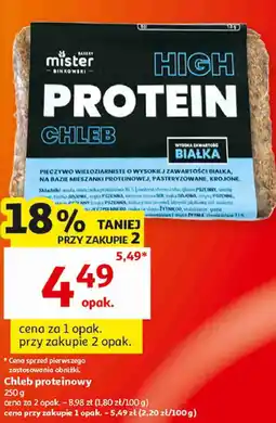 Auchan High Protein Chleb Mister Binkowski oferta