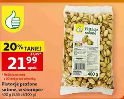 Auchan Pistacje prażone solone w skorupce oferta