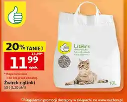 Auchan Żwirek z glinki Litière oferta