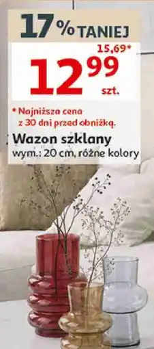Auchan Actuel Wazon szklany oferta