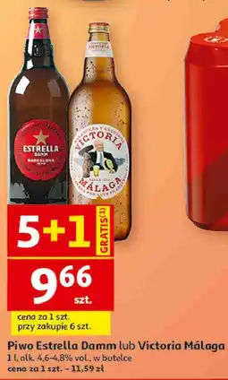 Auchan Piwo Estrella Damm lub Victoria Málaga oferta