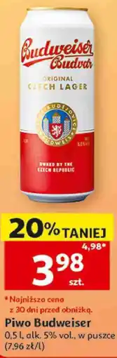 Auchan Piwo Budweiser oferta