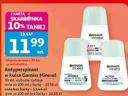 Auchan Antyperspirant w kulce Garnier Mineral oferta