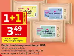 Auchan Papier toaletowy nawilżany LUBA oferta