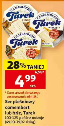 Auchan Ser pleśniowy camembert lub brie, Turek oferta