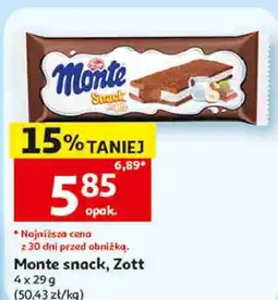 Auchan Monte snack, Zott oferta