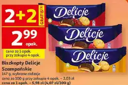 Auchan Biszkopty Delicje Szampańskie oferta