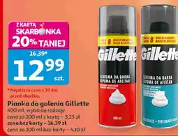 Auchan Pianka do golenia Gillette oferta