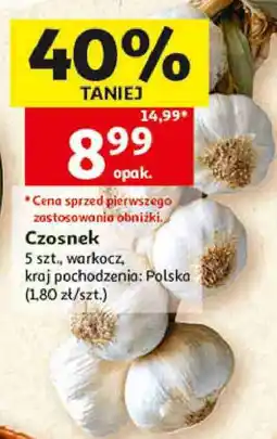 Auchan Czosnek warkocz oferta