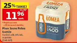 Auchan Piwo Jasne Pełne Łomża Bączek oferta