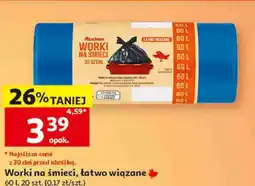 Auchan Worki na śmieci, łatwo wiązane Auchan oferta