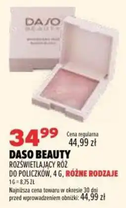Drogerie Natura DASO BEAUTY Rozświetlający róż do policzków oferta