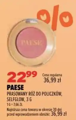 Drogerie Natura Paese Prasowany Róż do Policzków, Selfglow oferta