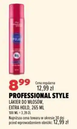 Drogerie Natura Professional Style Lakier do włosów, extra hold oferta