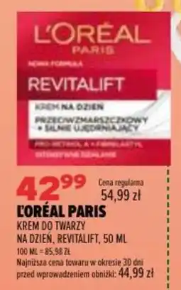 Drogerie Natura L'Oréal Paris Krem do twarzy na dzień, Revitalift oferta